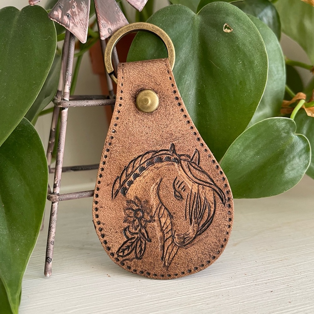 Horse Head Keychain